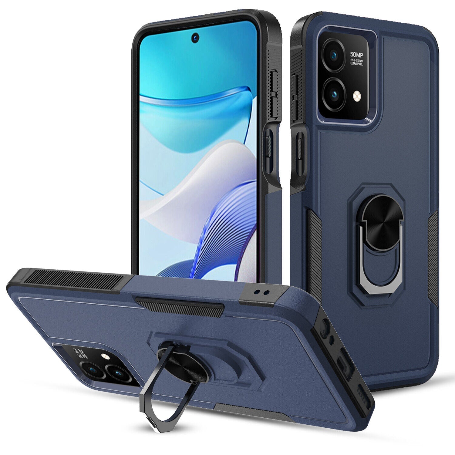 Heavy Duty Ring Case for Motorola Moto G Stylus 5G (2023) Heavy Duty Ring Case for Motorola Moto G Stylus 5G (2023)